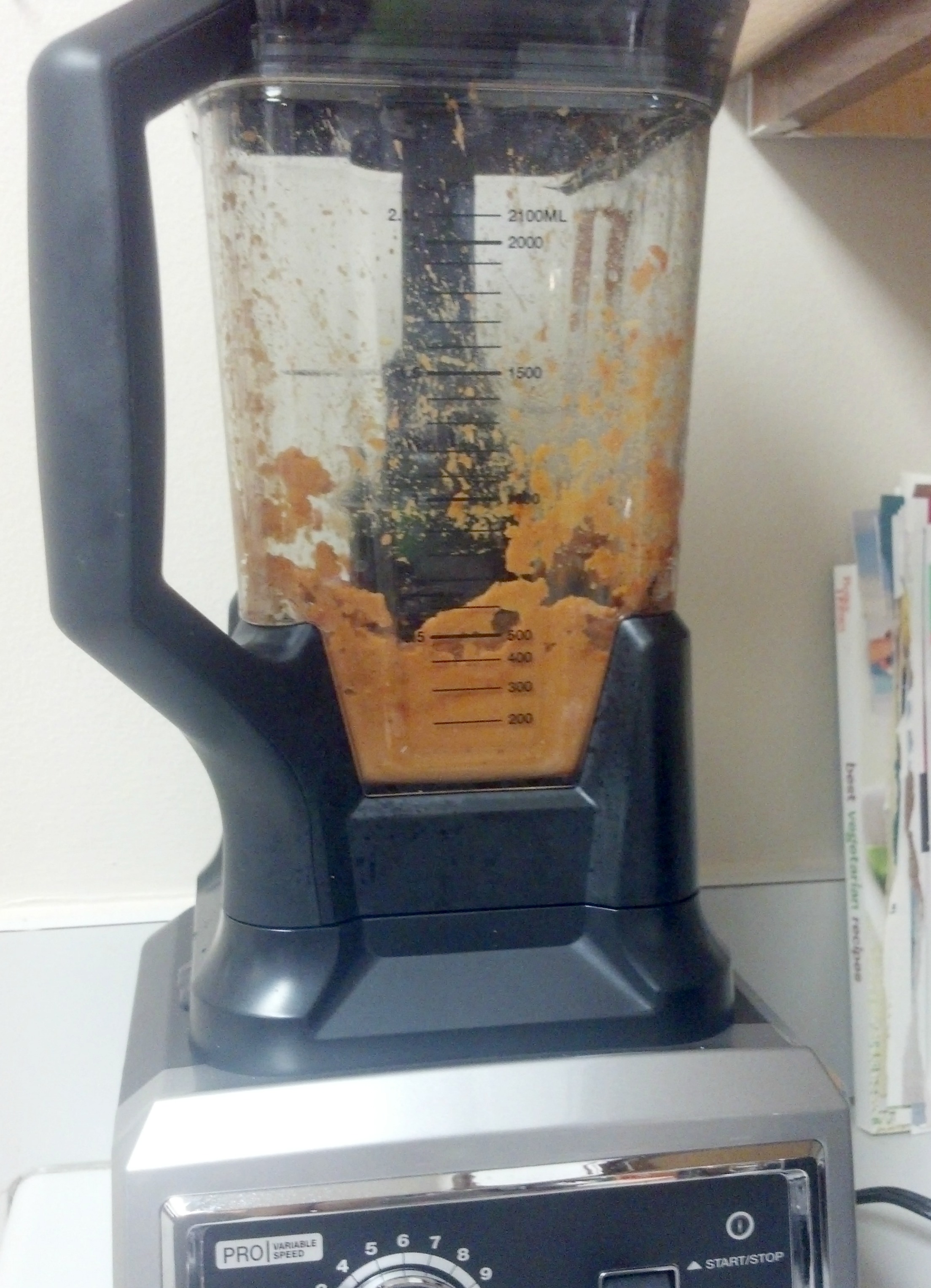 The Ninja smoothie blender is ready to emulsify