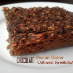 chocolate peanut butter oatmeal bake
