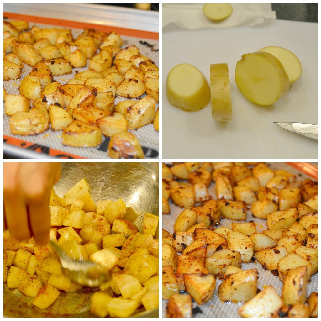 Cinco de Mayo potatoes collage