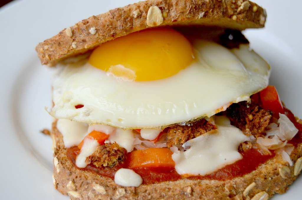 breakfast pizza sandwich 11