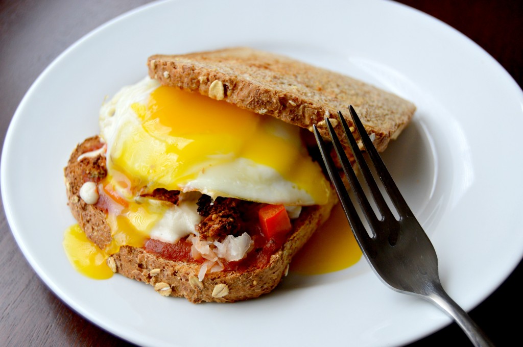 breakfast pizza sandwich 15