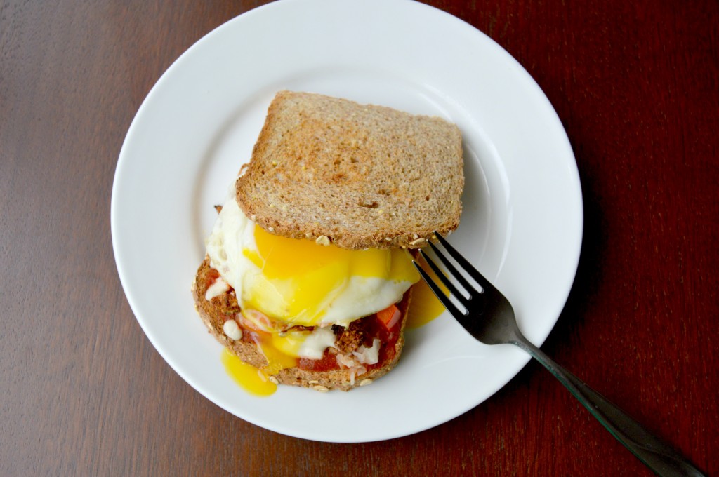 breakfast pizza sandwich 16