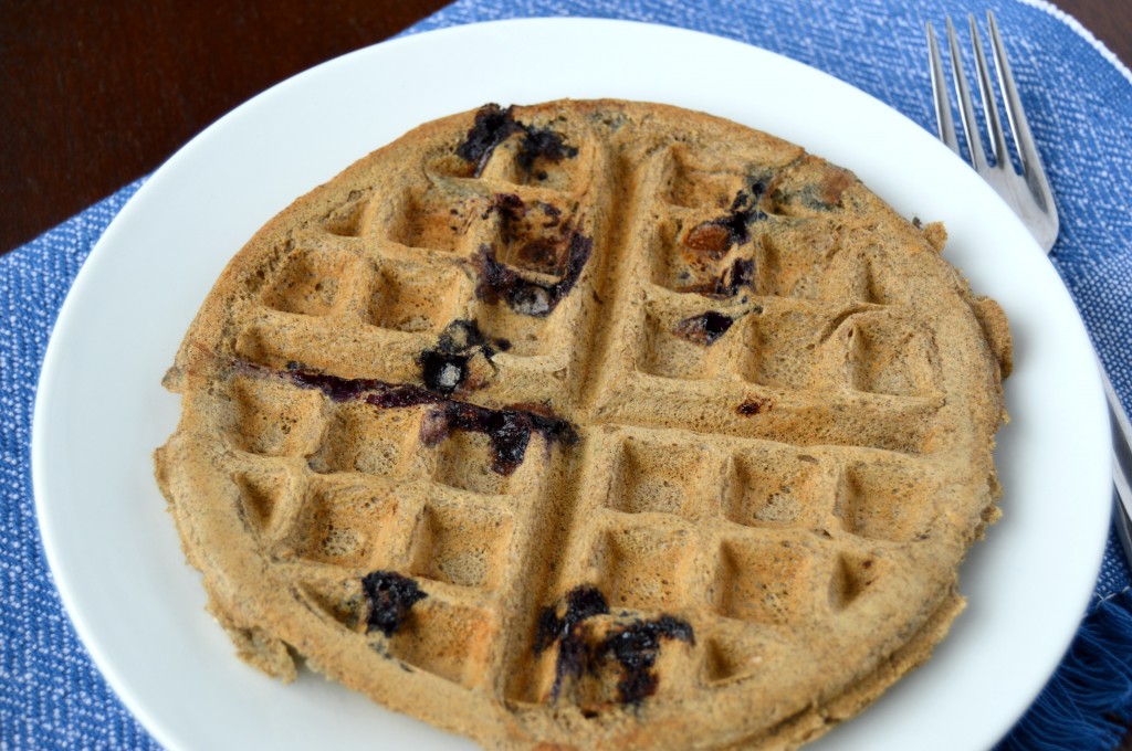 blueberry coconut waffle