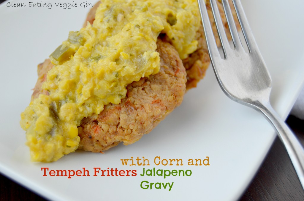 tempeh fritters corn gravy 7