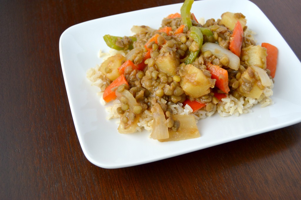 sweet sour lentils 6