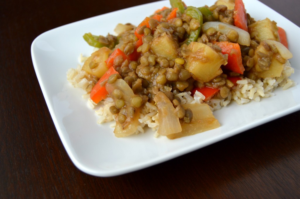 sweet sour lentils 7