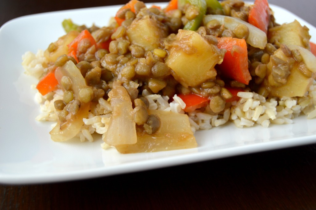 sweet sour lentils 8