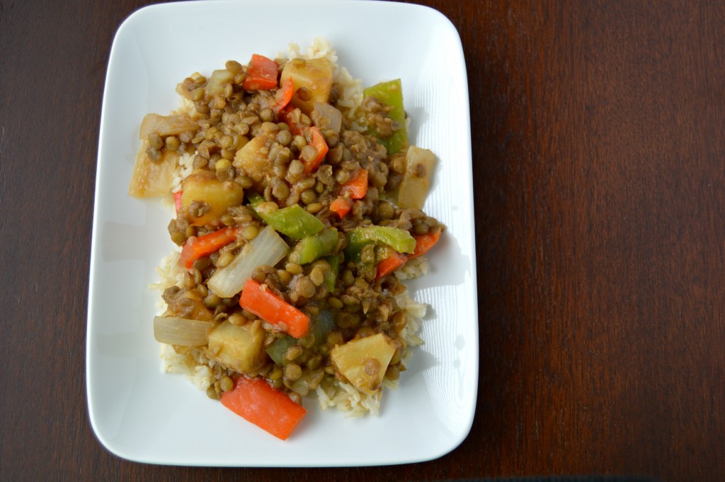 sweet sour lentils 9