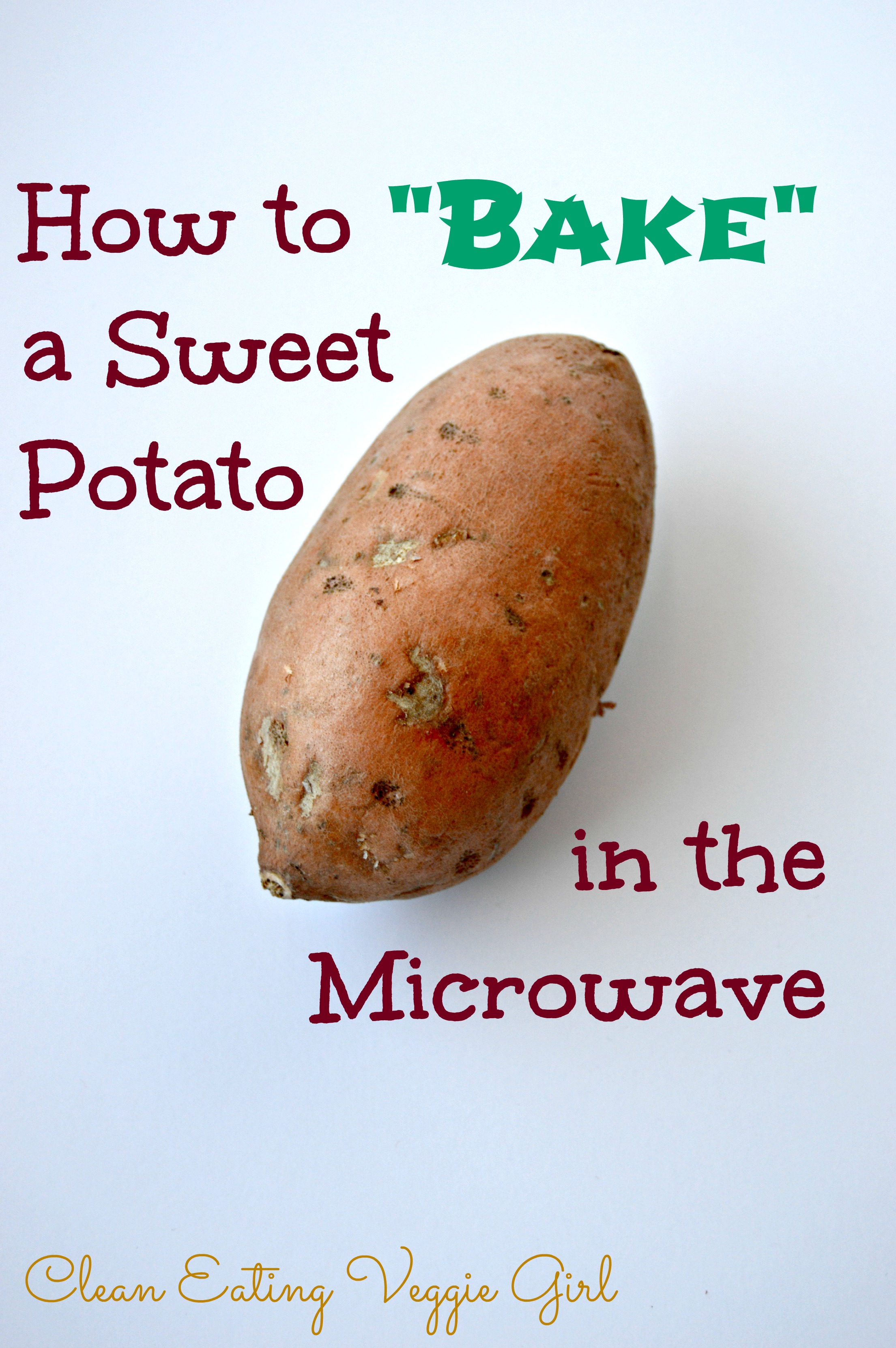 How to Make a Baked Sweet Potato in the Microwave - Clean Eating Veggie