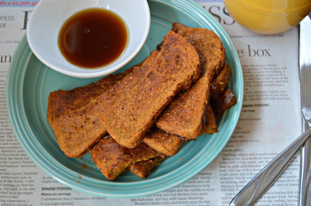 pumpkin french toast sticks