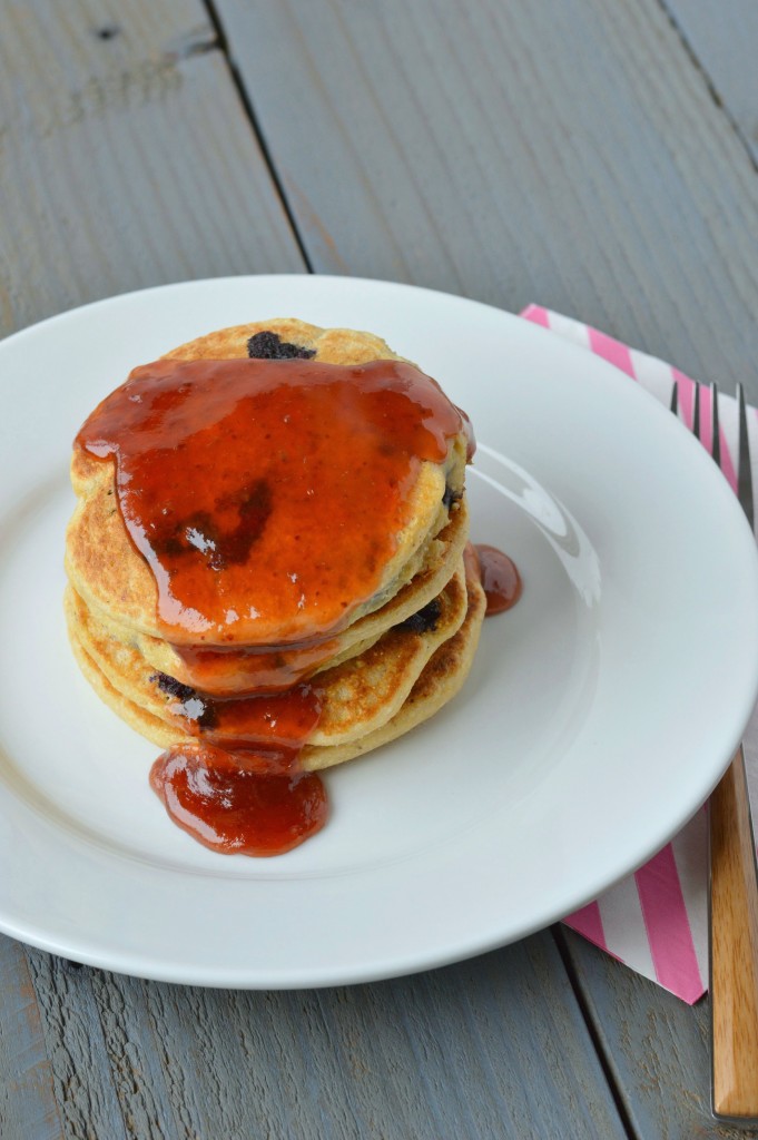 Blueberry Cornbread Pancakes 4