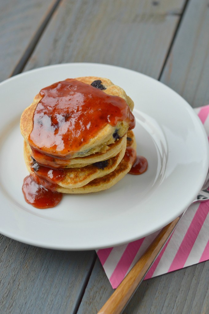 Blueberry Cornbread Pancakes 5