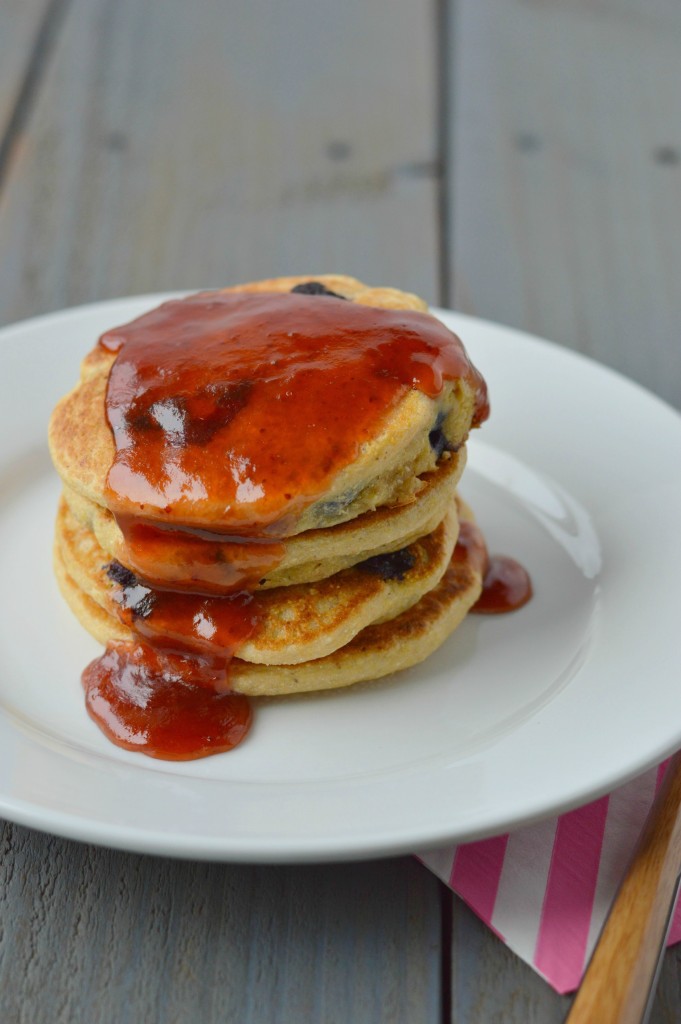 Blueberry Cornbread Pancakes 6