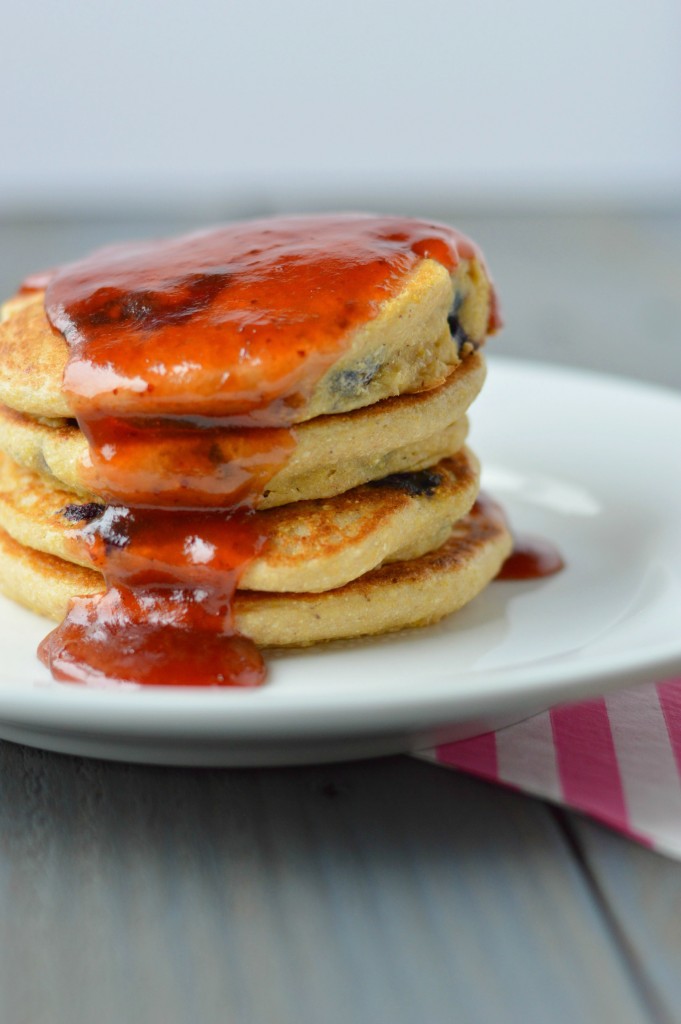 Blueberry Cornbread Pancakes 8