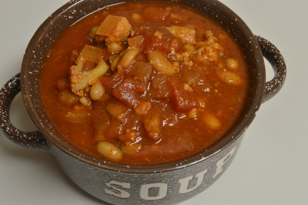 FFF buffalo cauliflower chili