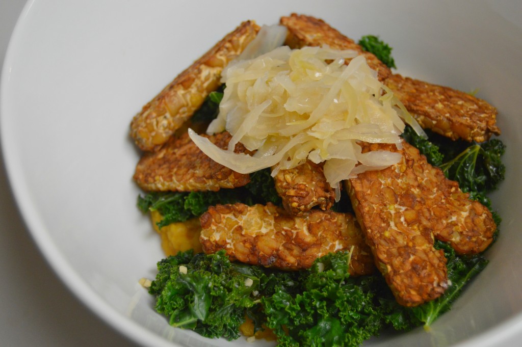 FFF tempeh reuben bowl