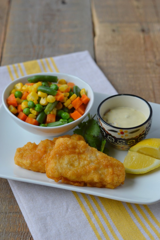 Gardein Fishless Filets + Homemade Dairy-Free Tartar Sauce