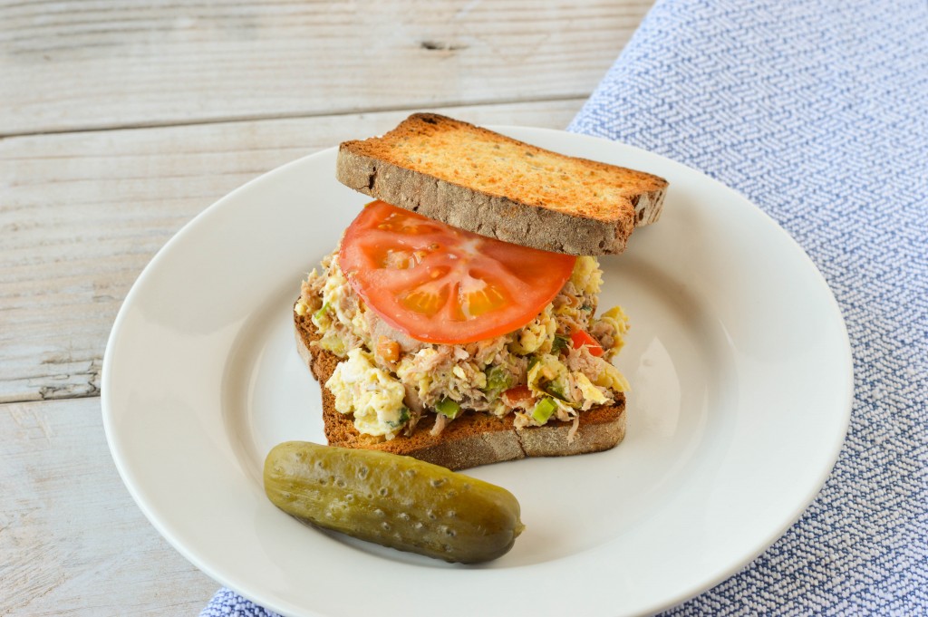 Tuna Egg Scramble Sandwich