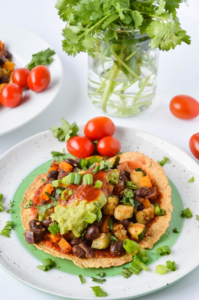 Deconstructed Bean and Veggie Enchilada 2