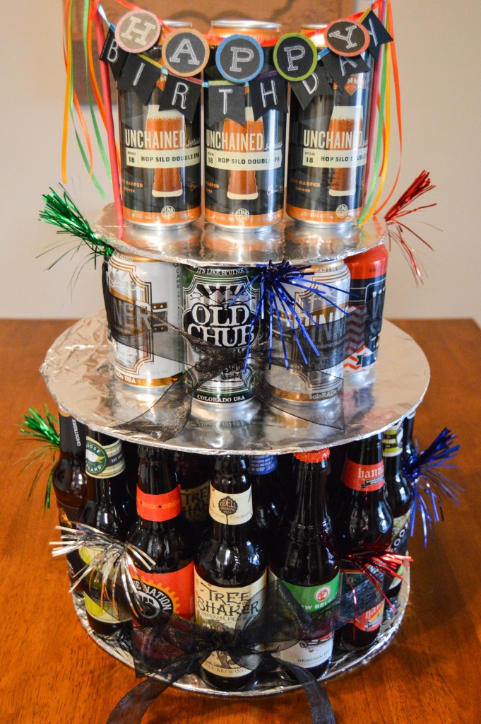 How to Make a Beer Bottle (or Can) Birthday Cake