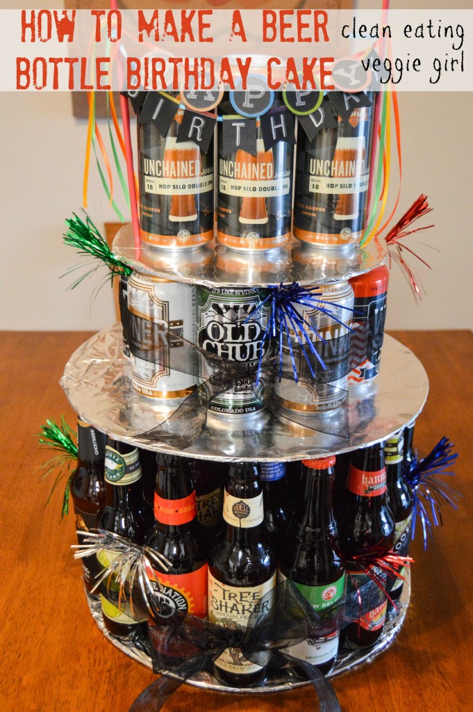 How to Make a Beer Bottle Birthday Cake| cleaneatingveggiegirl.com