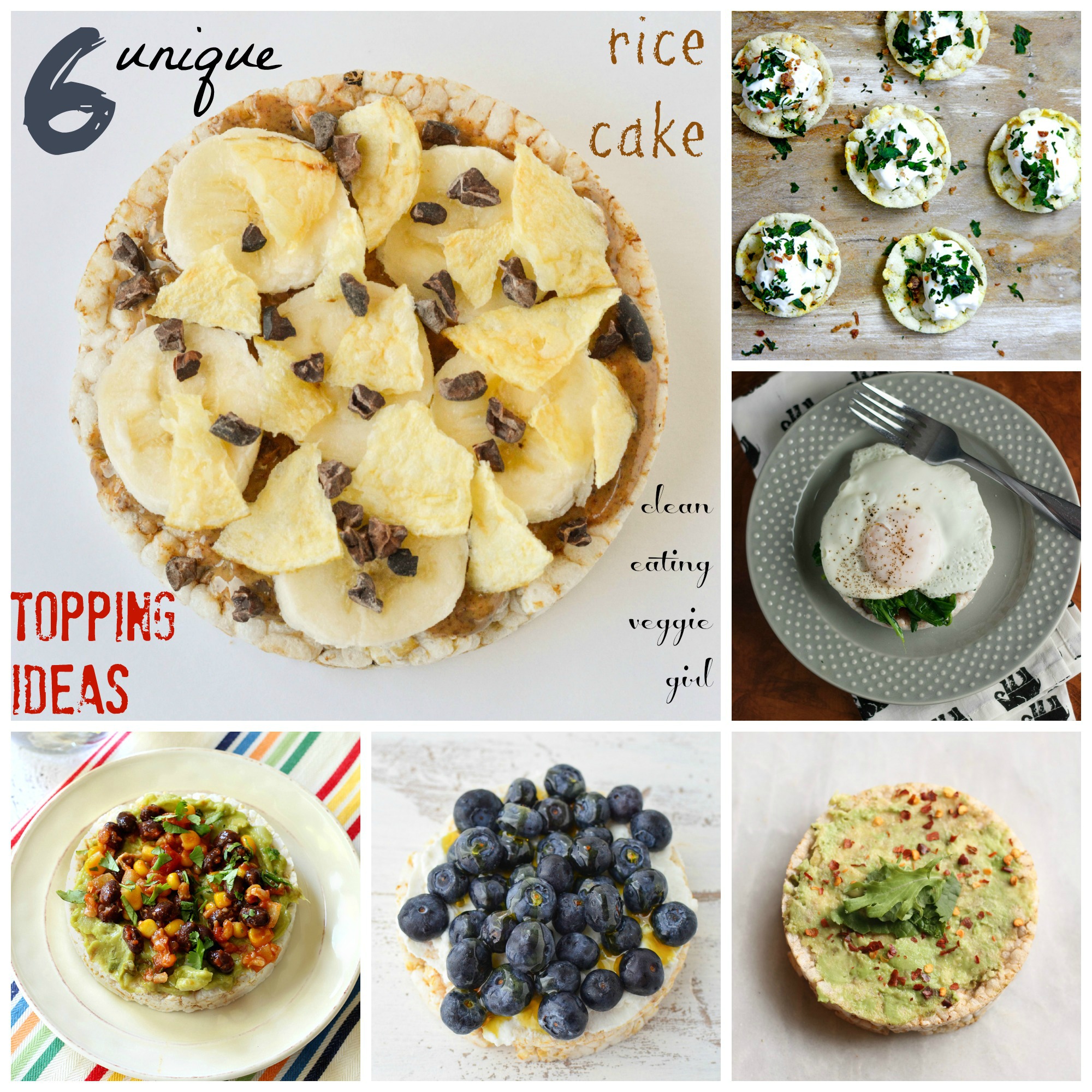Healthy Rice Cake Snacks - 6 Easy Topping Ideas