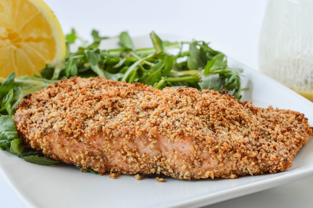 Honey Dijon Almond Crusted Salmon