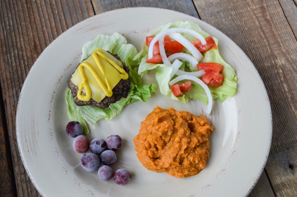 burger_mashed_sweet_potatoes