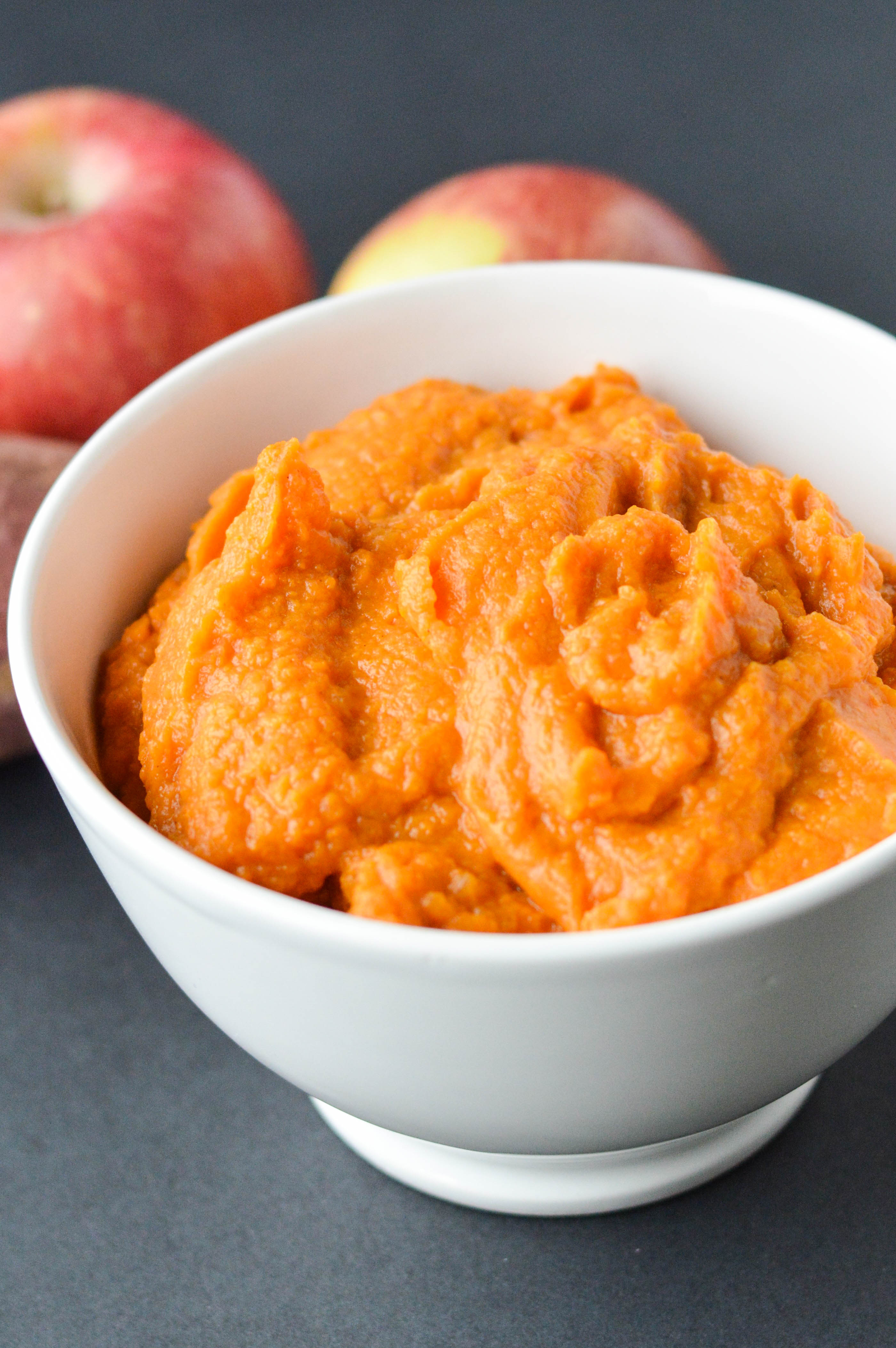 Mashed Sweet Potatoes and Apples