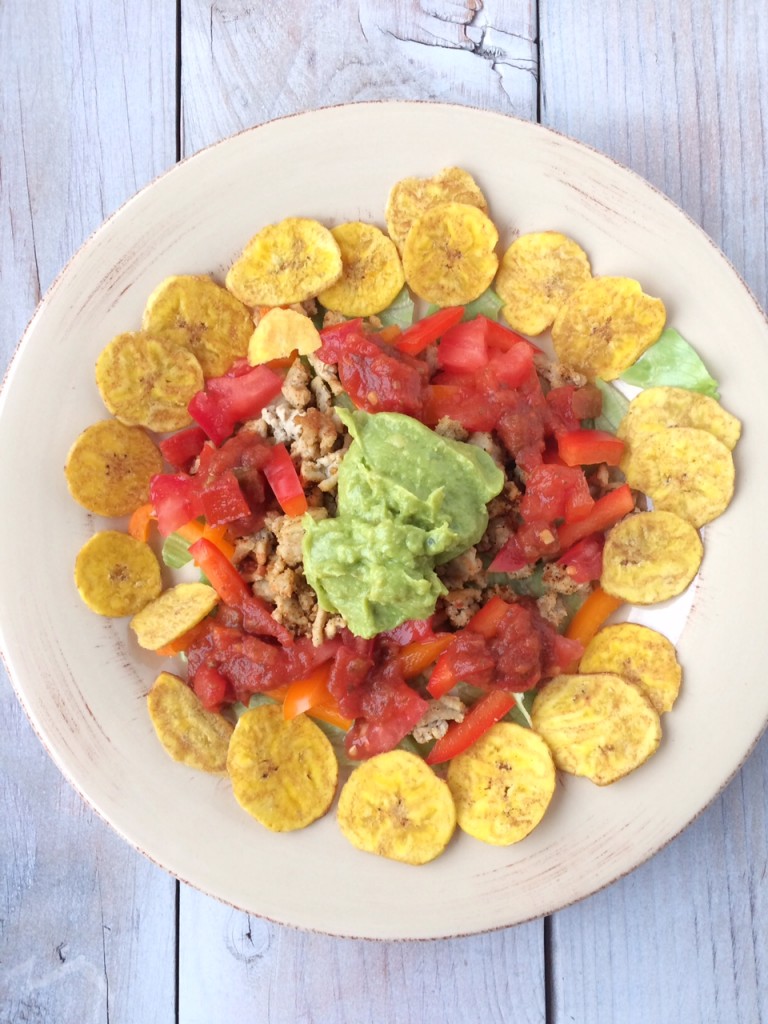 ground turkey plantain nachos