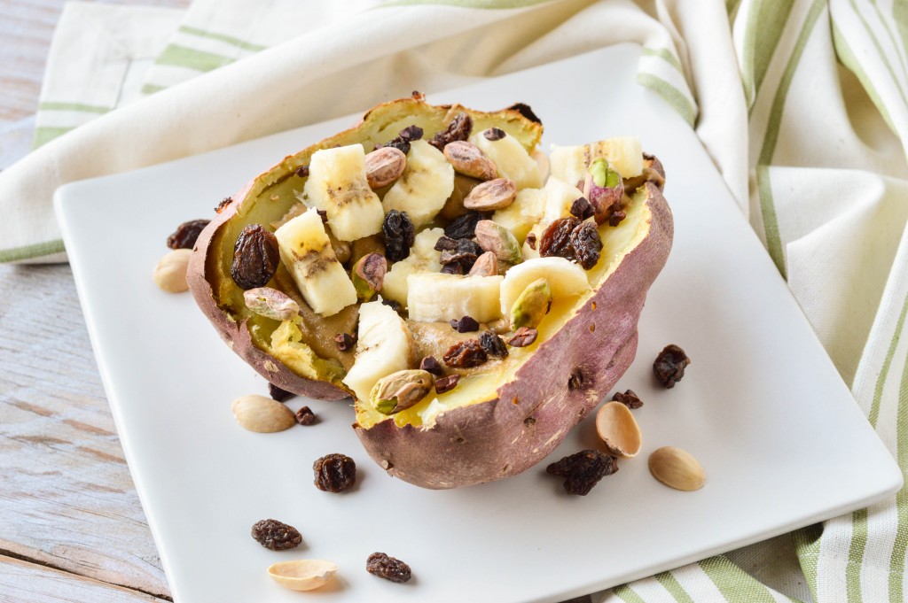 Breakfast Stuffed Sweet Potato