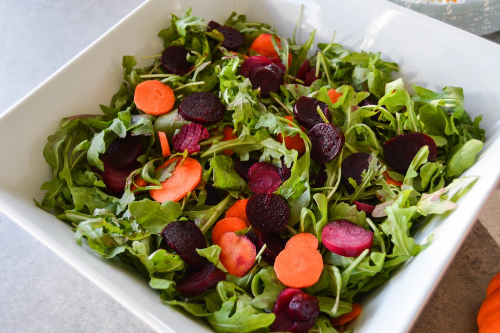 Friendsgiving beet carrot salad