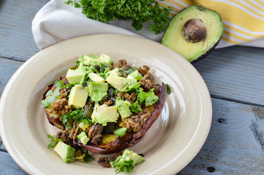 AIP Paleo Taco Stuffed Baked Sweet Potatoes {Gluten-Free, Grain-Free, Nightshade-Free, Dairy-Free}| cleaneatingveggiegirl.com