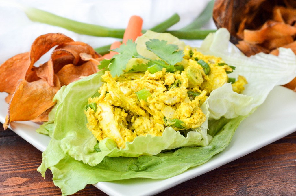 AIP Paleo Avocado Turmeric Chicken Salad| cleaneatingveggiegirl.com