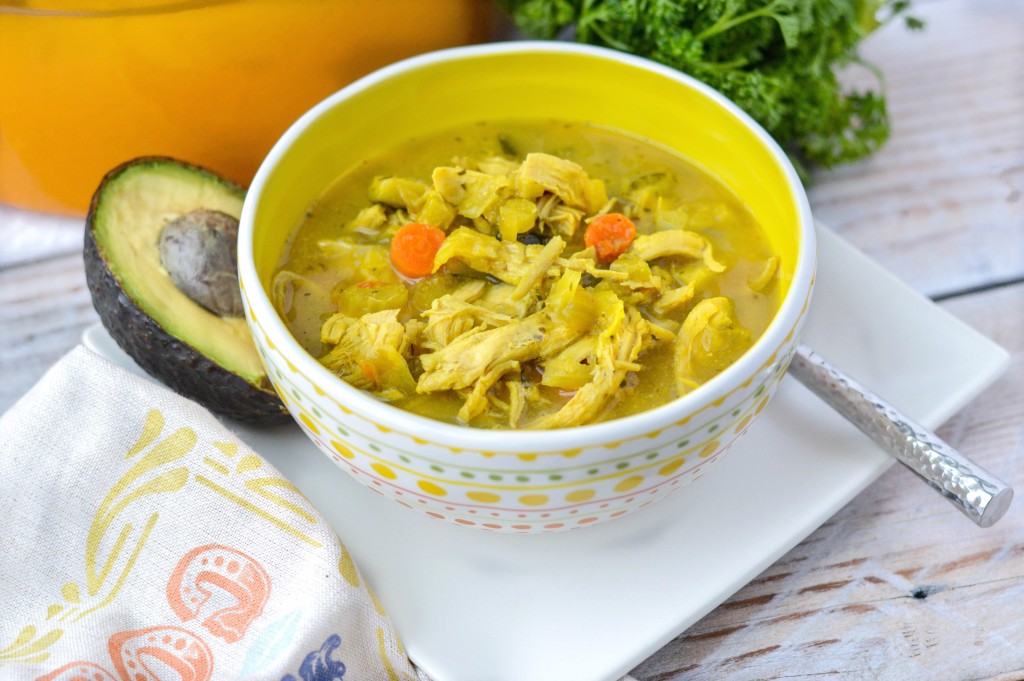 Turmeric Chicken No Noodle Soup {AIP, Paleo, Gluten-Free, Grain-Free, Nightshade-Free, Dairy-Free, Soy-Free, Nut-Free, Egg-Free, Whole 30}| cleaneatingveggiegirl.com