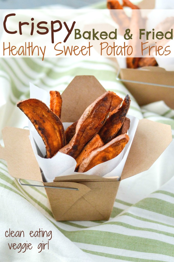 Crispy Baked & Fried Healthy Sweet Potato Fries {AIP Paleo, Gluten-Free, Grain-Free, Vegan, Nightshade-Free}| cleaneatingveggiegirl.com