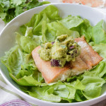 Avocado Lime Baked Salmon + Nightshade-Free Guacamole {AIP Paleo, gluten-free, grain-free, dairy-free} | cleaneatingveggiegirl.com