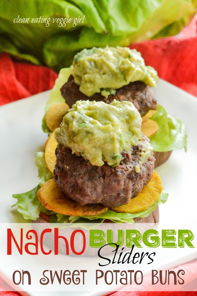 Nacho Burger Sliders on Sweet Potato Buns