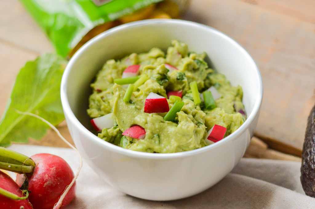 Paleo Nightshade-Free Springtime Guacamole made with green onions and radishes! {AIP Paleo, Gluten-Free, Grain-Free, Dairy-Free, Vegan, Whole 30} | cleaneatingveggiegirl.com