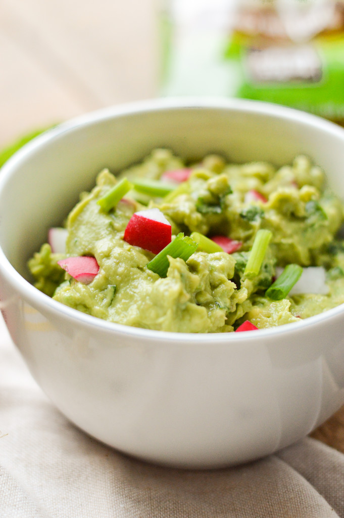 Paleo Nightshade-Free Springtime Guacamole made with green onions and radishes! {AIP Paleo, Gluten-Free, Grain-Free, Dairy-Free, Vegan, Whole 30} | cleaneatingveggiegirl.com