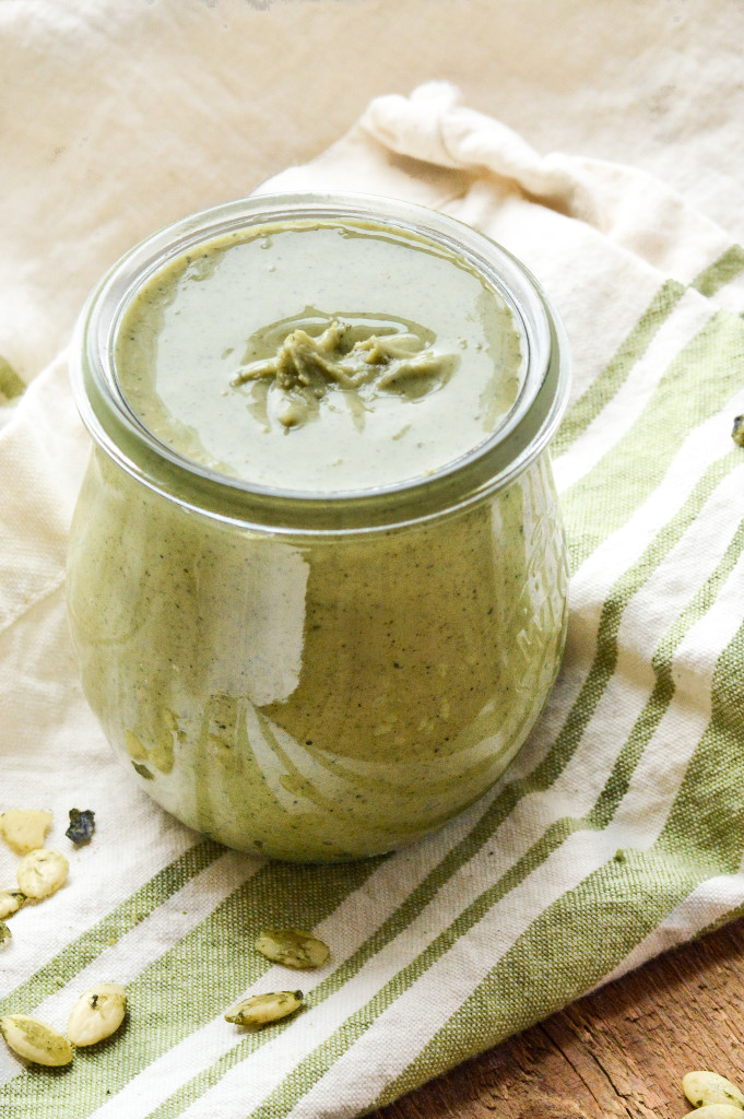 How to Make Homemade Pumpkin Seed Butter in the Vitamix {Paleo, Gluten-Free, Vegan, Nut-Free}| cleaneatingveggiegirl.com