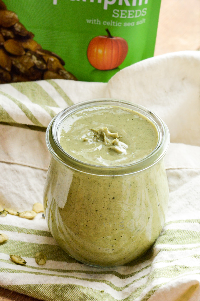 How to Make Homemade Pumpkin Seed Butter in the Vitamix {Paleo, Gluten-Free, Vegan, Nut-Free}| cleaneatingveggiegirl.com