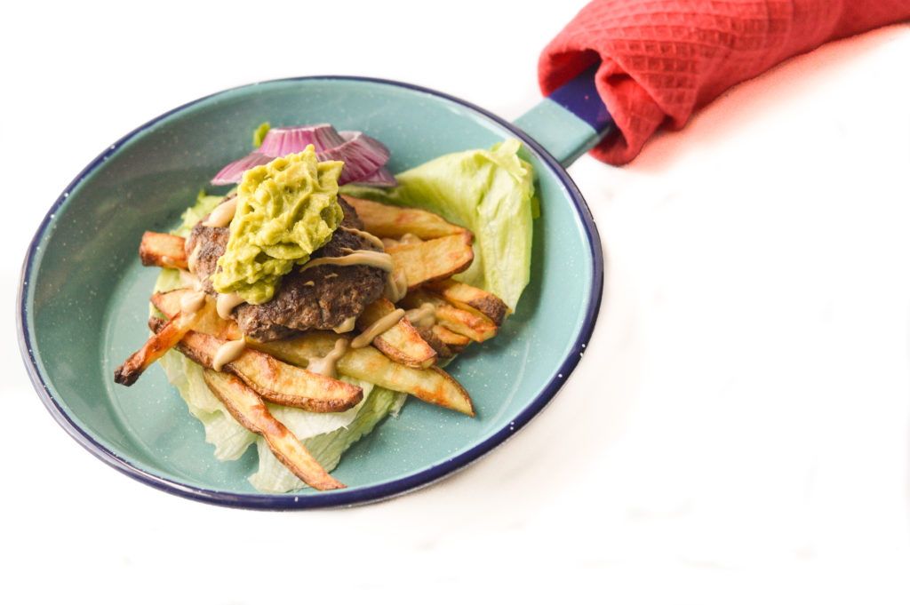 Burger and Fries Bowl {Paleo, Gluten-Free, Grain-Free, Dairy-Free, Soy-Free, Egg-Free, Nut-Free} | cleaneatingveggiegirl.com