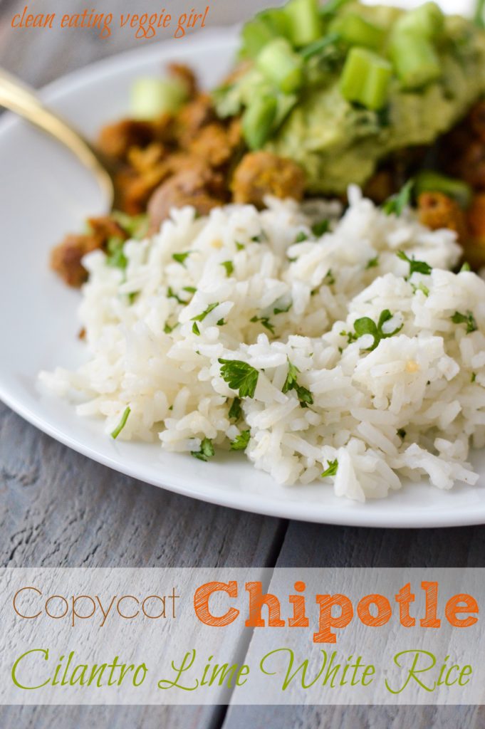 Copycat Chipotle Cilantro Lime White Rice {Gluten-Free, Vegan, Nightshade-Free} | cleaneatingveggiegirl.com