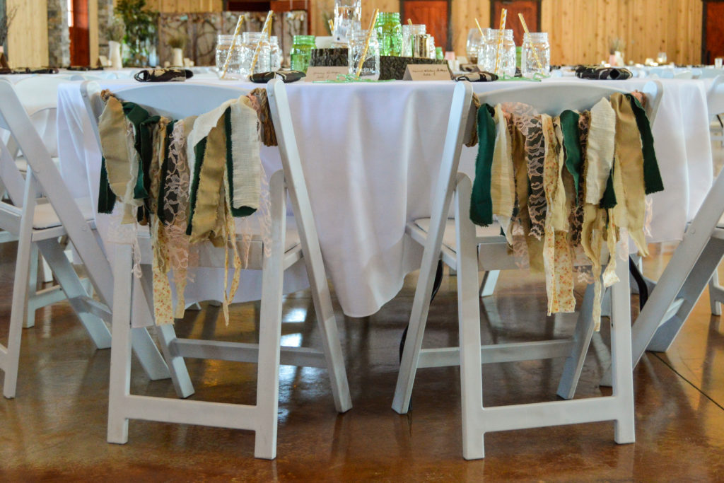 How to Make a Fabric Garland for a Wedding | cleaneatingveggiegirl.com #wedding #engaged #DIY