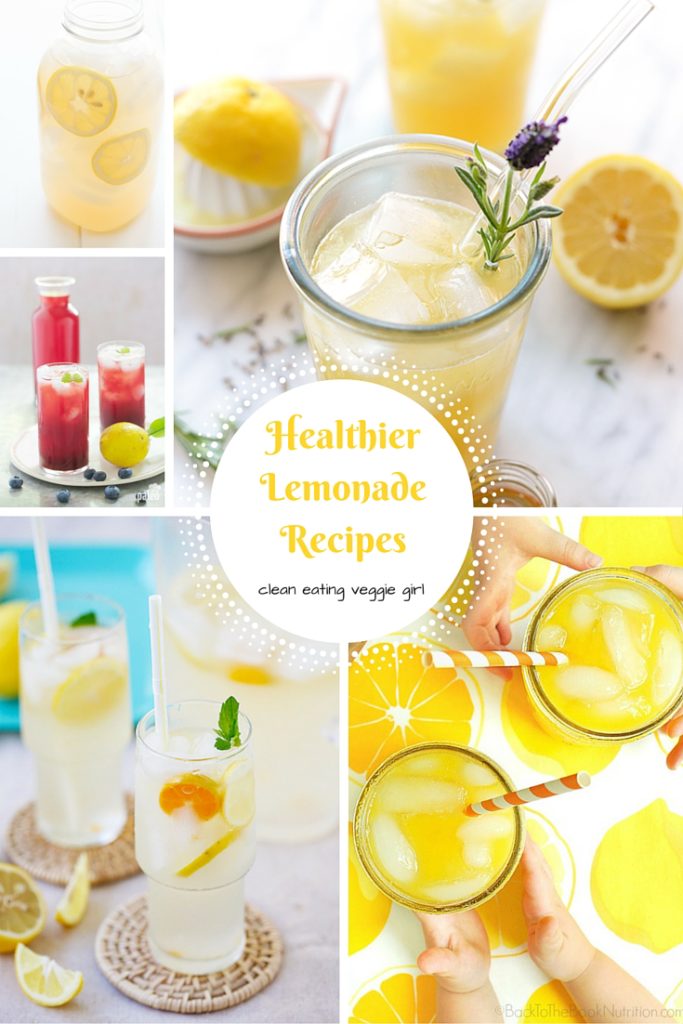 Healthier Lemonade Recipes that are perfect for Summer! | cleaneatingveggiegirl.com