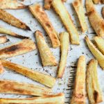 Sweet Cinnamon Parsnip Fries are the perfect side or dessert. Plus, they're AIP Paleo, Vegan, and Gluten-Free! | cleaneatingveggiegirl.com