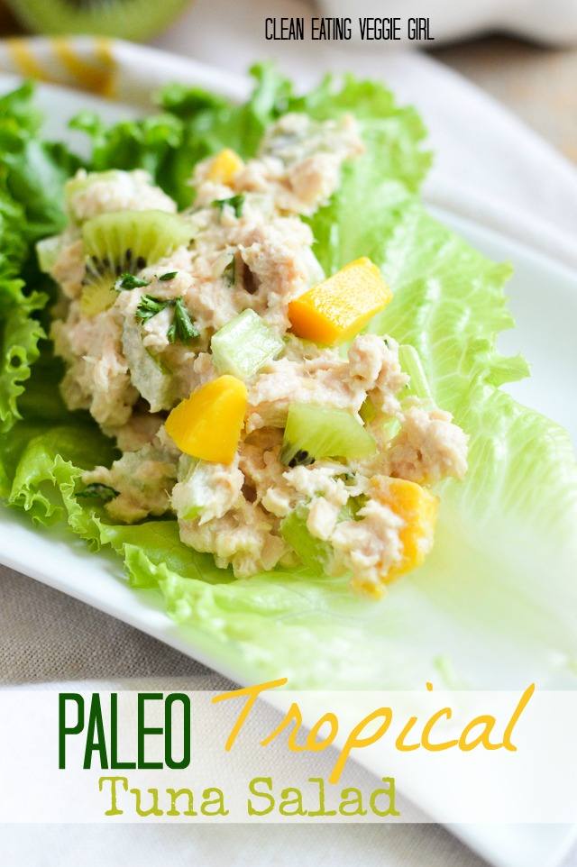 Paleo Tropical Tuna Salad {Gluten-Free, Grain-Free, Dairy-Free, Nightshade-Free, Soy-Free, Nut-Free, Pescetarian} | cleaneatingveggiegirl.com