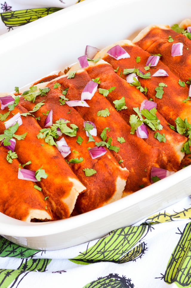 Grain-Free Beef and Plantain Enchiladas