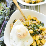 Fried Plantain and Sausage Breakfast Bowl makes for a quick, healthy gluten-free breakfast!